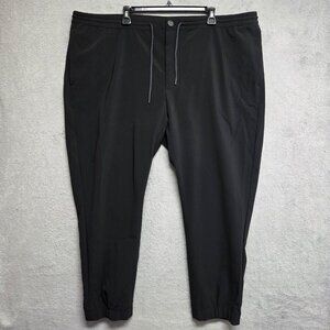 Proper Cloth Pants Mens 46x29 Black The Milano Performance Jogger Travel Comfort